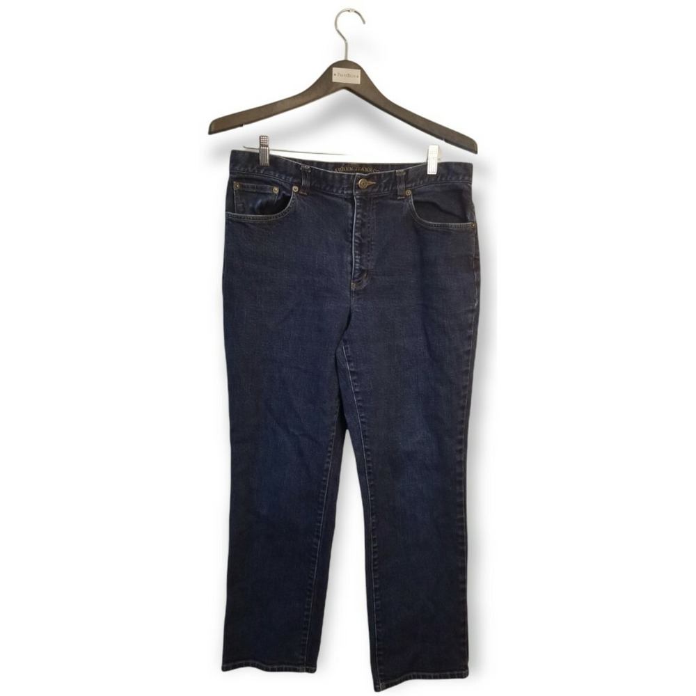 Ralph Lauren‎ Straight Jeans Women's size 12 34x36 in Blue Denim